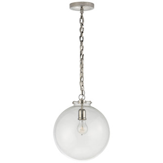 Katie Globe One Light Pendant in Polished Nickel (268|TOB 5226PN/G4-CG)