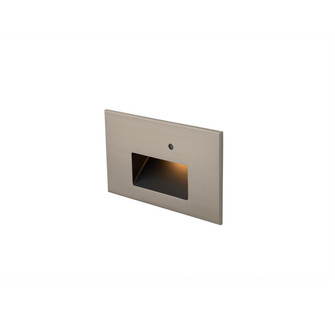 Step Light With Photocell LED Step and Wall Light in Brush Nickel On Aluminum (34|WL-LED102-AM-BN)