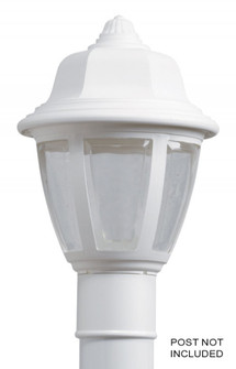 Park Point LED One Light Post Mount in White (301|204TC-LR12W-WH)
