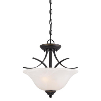 Pacific Falls Two Light Pendant/Semi-Flush Mount in Amber Bronze With Highlights (88|6340300)