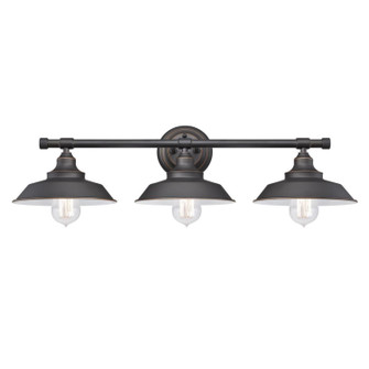 Iron Hill Three Light Wall Sconce in Oil Rubbed Bronze With Highlights (88|6343400)