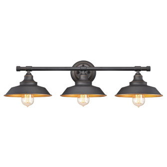 Iron Hill Three Light Wall Sconce in Oil Rubbed Bronze With Highlights (88|6344900)