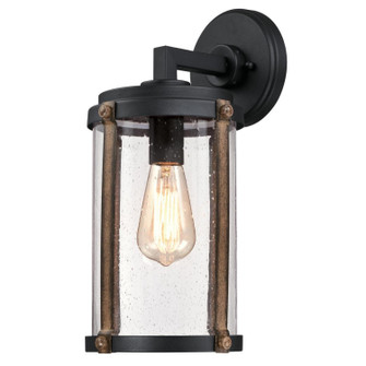 Armin One Light Wall Sconce in Textured Black And Barnwood (88|6358800)