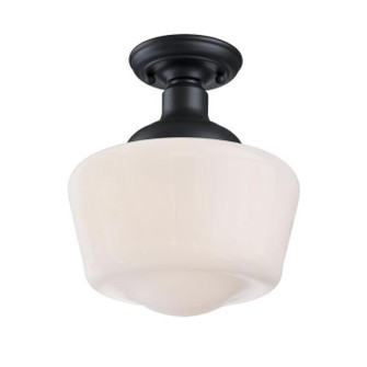 Scholar One Light Semi-Flush Mount in Textured Black (88|6578300)