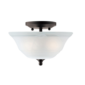 Wensley Two Light Semi-Flush Mount in Oil Rubbed Bronze (88|6622300)