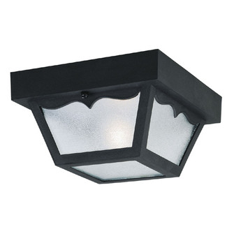 Exteriors Black One Light Flush Mount in Black (88|6682200)