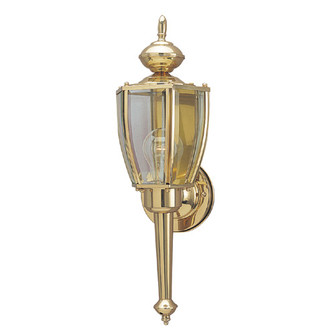 Exteriors Polished Brass One Light Wall Fixture in Polished Brass (88|6692400)