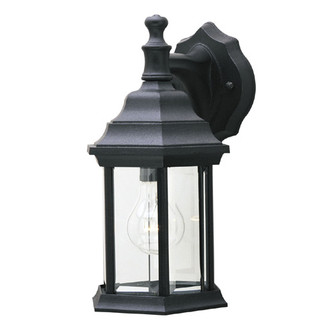 Exteriors Black One Light Wall Fixture in Textured Black (88|6783100)