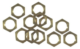 Hex Nuts 12 Hex Nuts in Solid Brass (88|7017200)