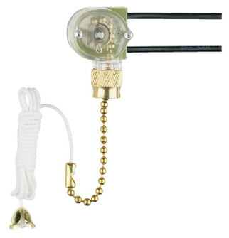 Replacement Canopy Light Switch Replacement Canopy Light Switch with Pull Chain in Brass-Plated (88|7029000)