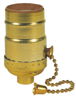 On/Off Pull Chain Socket On/Off Pull Chain Socket in Brass-Plated (88|7041100)