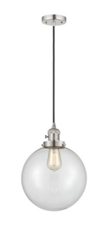 Franklin Restoration One Light Mini Pendant in Polished Nickel (405|201CSW-PN-G202-10)