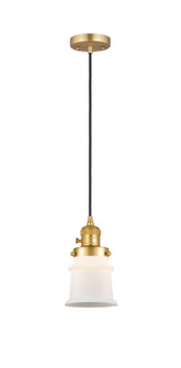 Franklin Restoration One Light Mini Pendant in Satin Gold (405|201CSW-SG-G181S)