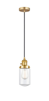 Franklin Restoration LED Mini Pendant in Satin Gold (405|201CSW-SG-G312-LED)