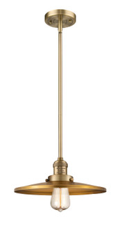 Franklin Restoration One Light Mini Pendant in Brushed Brass (405|201S-BB-MFR-BB-12)