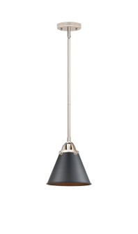 Nouveau 2 LED Mini Pendant in Polished Nickel (405|288-1S-PN-M13-BK-LED)