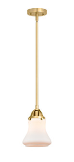 Nouveau 2 LED Mini Pendant in Satin Gold (405|288-1S-SG-G191-LED)