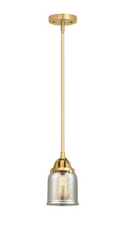Nouveau 2 LED Mini Pendant in Satin Gold (405|288-1S-SG-G58-LED)