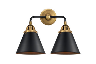 Nouveau 2 Two Light Bath Vanity in Black Antique Brass (405|288-2W-BAB-M13-BK)