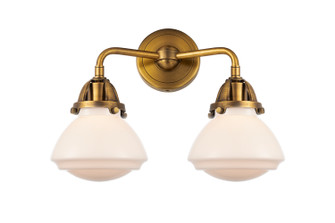 Nouveau 2 LED Bath Vanity in Brushed Brass (405|288-2W-BB-G321-LED)