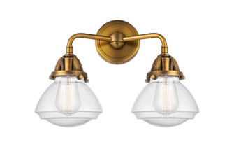 Nouveau 2 Two Light Bath Vanity in Brushed Brass (405|288-2W-BB-G324)