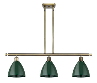 Ballston Three Light Island Pendant in Antique Brass (405|516-3I-AB-MBD-75-GR)