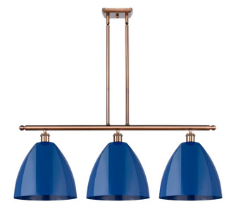 Ballston Three Light Island Pendant in Antique Copper (405|516-3I-AC-MBD-12-BL)