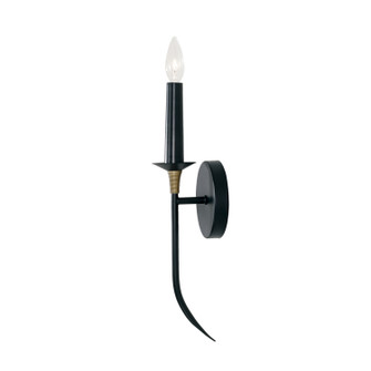 Amara One Light Wall Sconce in Matte Black with Brass (65|645611KB)