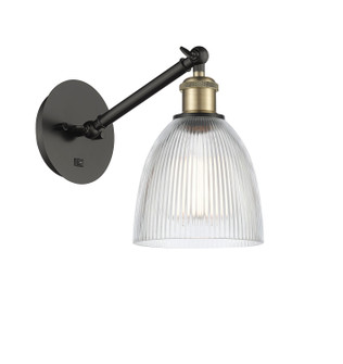 Ballston One Light Wall Sconce in Black Antique Brass (405|317-1W-BAB-G382)