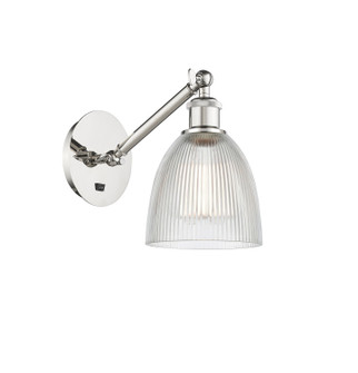 Ballston One Light Wall Sconce in Polished Nickel (405|317-1W-PN-G382)