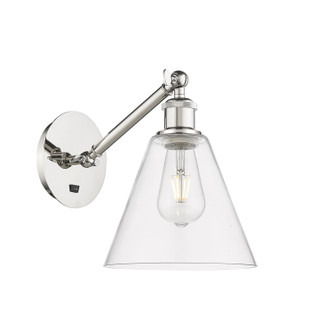 Ballston One Light Wall Sconce in Polished Nickel (405|317-1W-PN-GBC-82)