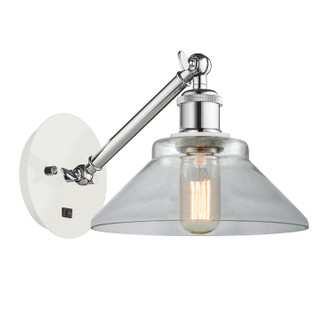 Ballston One Light Wall Sconce in White Polished Chrome (405|317-1W-WPC-G132)