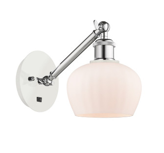 Ballston One Light Wall Sconce in White Polished Chrome (405|317-1W-WPC-G91)