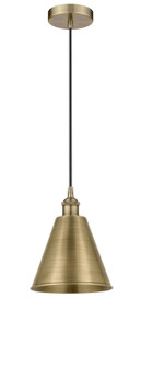Edison LED Mini Pendant in Antique Brass (405|616-1P-AB-MBC-8-AB-LED)