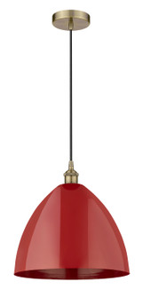 Edison One Light Mini Pendant in Antique Brass (405|616-1P-AB-MBD-16-RD)