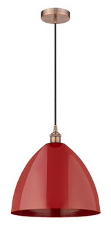 Edison One Light Mini Pendant in Antique Copper (405|616-1P-AC-MBD-16-RD)