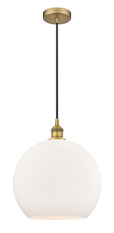 Edison One Light Pendant in Brushed Brass (405|616-1P-BB-G121-14)