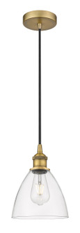 Edison One Light Mini Pendant in Brushed Brass (405|616-1P-BB-GBD-752)