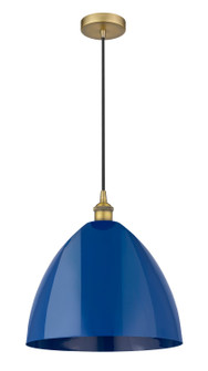 Edison One Light Mini Pendant in Brushed Brass (405|616-1P-BB-MBD-16-BL)