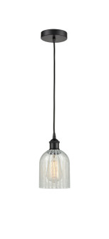 Edison One Light Mini Pendant in Matte Black (405|616-1P-BK-G2511)