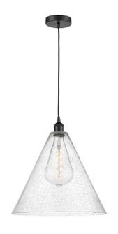 Edison One Light Pendant in Matte Black (405|616-1P-BK-GBC-164)