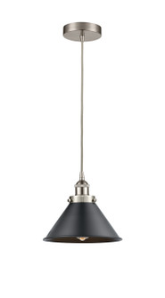 Edison LED Mini Pendant in Brushed Satin Nickel (405|616-1PH-SN-M10-BK-LED)