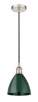 Edison One Light Mini Pendant in Polished Nickel (405|616-1P-PN-MBD-75-GR)