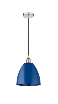 Edison One Light Mini Pendant in Polished Nickel (405|616-1P-PN-MBD-9-BL)