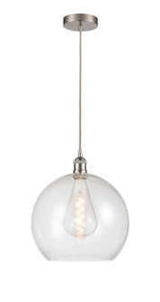 Edison LED Pendant in Brushed Satin Nickel (405|616-1P-SN-G124-14-LED)