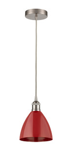 Edison One Light Mini Pendant in Brushed Satin Nickel (405|616-1P-SN-MBD-75-RD)