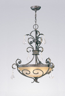 Avalon Three Light Pendant in Bronze w/Gold Highlights (92|92123 BZG)