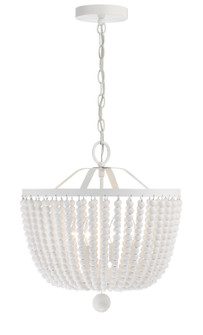 Rylee Four Light Chandelier in Matte White (60|604-MT)