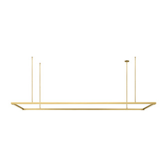 Stagger LED Linear Suspension in Natural Brass (182|700LSSTG84NB-LED927)