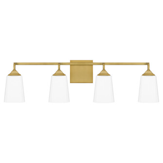 Thoresby Four Light Bath in Aged Brass (10|THO8631AB)